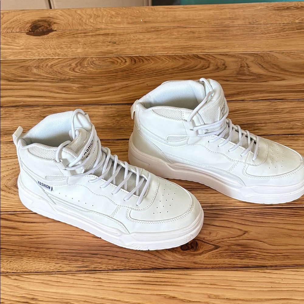 SHEIN Classic White High-Top Sneakers
